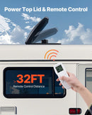 VEVOR 35 cm RV jumta ventilators ar 10 ātrumiem, reverso motoru un tālvadības pulti