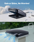 VEVOR 35,6 cm reversējamais RV jumta ventilators ar lietus pārsegu un elektriski paceļamu vāku