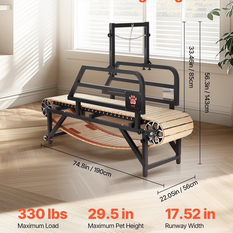 VEVOR suņu skrejceļš lieliem suņiem līdz 100 kg – drošs un efektīvs treniņš mājas apstākļos