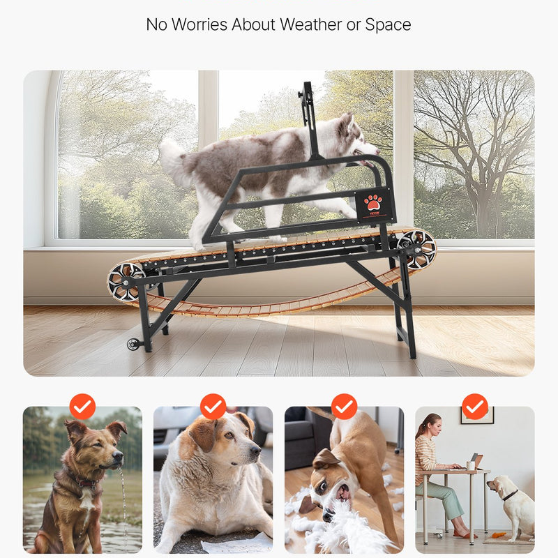 VEVOR suņu skrejceļš lieliem suņiem līdz 100 kg – drošs un efektīvs treniņš mājas apstākļos