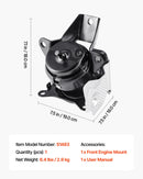 VEVOR dzinēja motora balsta nomaiņa, priekšējais kreisais dzinēja balsts, saderīgs ar Chevrolet Silverado 1500 2014–2018, 5,3 l V8, pastiprinātas konstrukcijas alumīnija balsts, melnā krāsā