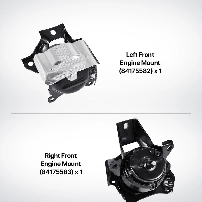 VEVOR dzinēja motora balstu nomaiņas komplekts, 2 gab., priekšējais kreisais un labais balsts, saderīgs ar Chevrolet Silverado 1500 2014–2018, 5,3 l V8, OE 84175582 un 84175583 nomaiņa