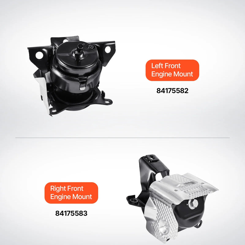 VEVOR dzinēja motora balstu nomaiņas komplekts, 2 gab., priekšējais kreisais un labais balsts, saderīgs ar Chevrolet Silverado 1500 2014–2018, 5,3 l V8, OE 84175582 un 84175583 nomaiņa