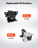 VEVOR dzinēja motora balstu nomaiņas komplekts, 2 gab., priekšējais kreisais un labais balsts, saderīgs ar Chevrolet Silverado 1500 2014–2018, 5,3 l V8, OE 84175582 un 84175583 nomaiņa