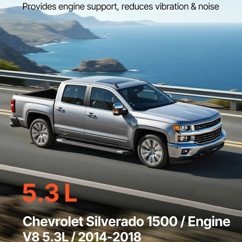 VEVOR dzinēja motora balstu nomaiņas komplekts, 2 gab., priekšējais kreisais un labais balsts, saderīgs ar Chevrolet Silverado 1500 2014–2018, 5,3 l V8, OE 84175582 un 84175583 nomaiņa