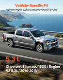 VEVOR dzinēja motora balstu nomaiņas komplekts, 2 gab., priekšējais kreisais un labais balsts, saderīgs ar Chevrolet Silverado 1500 2014–2018, 5,3 l V8, OE 84175582 un 84175583 nomaiņa