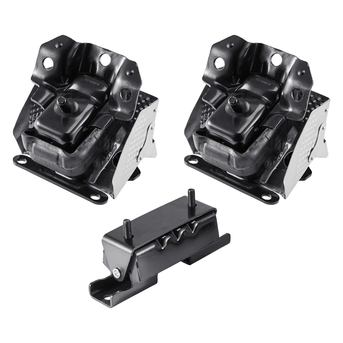 VEVOR Engine and Transmission Mount Kit, 3 Pieces, Compatible with 2007-2013 Chevrolet Silverado 1500 5.3L V8, OE Replacement A5365, A5365, A2638, Provides Safe and Stable Support