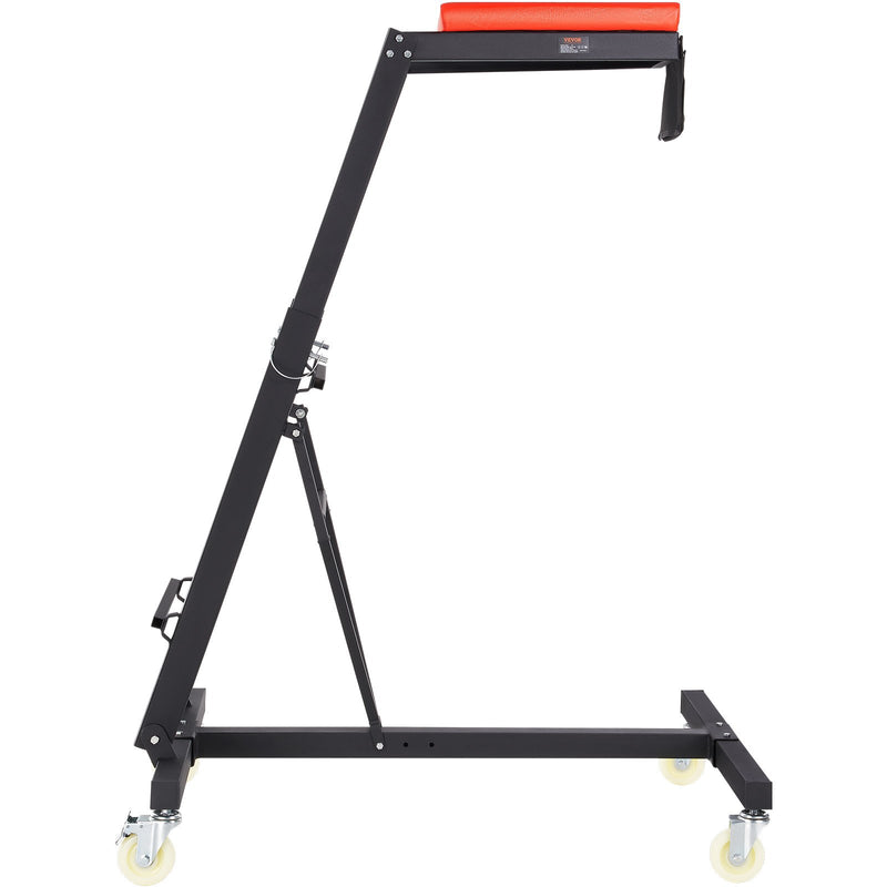 VEVOR Augstais Auto Remonta Ratiņkrēsls, Regulējams 126–192 cm, 181 kg, 4 Grozāmie Riteņi, Salokāms, Smagai Slodzei