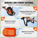 VEVOR Dārza ratiņi ar vienu riteni, 170 kg kravnesība, 0,17 m³ izkraušanas šķīvis