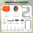 VEVOR Divriteņu dārza rati, 180 kg kravnesība, smagās pārnēsāsāšanas rati