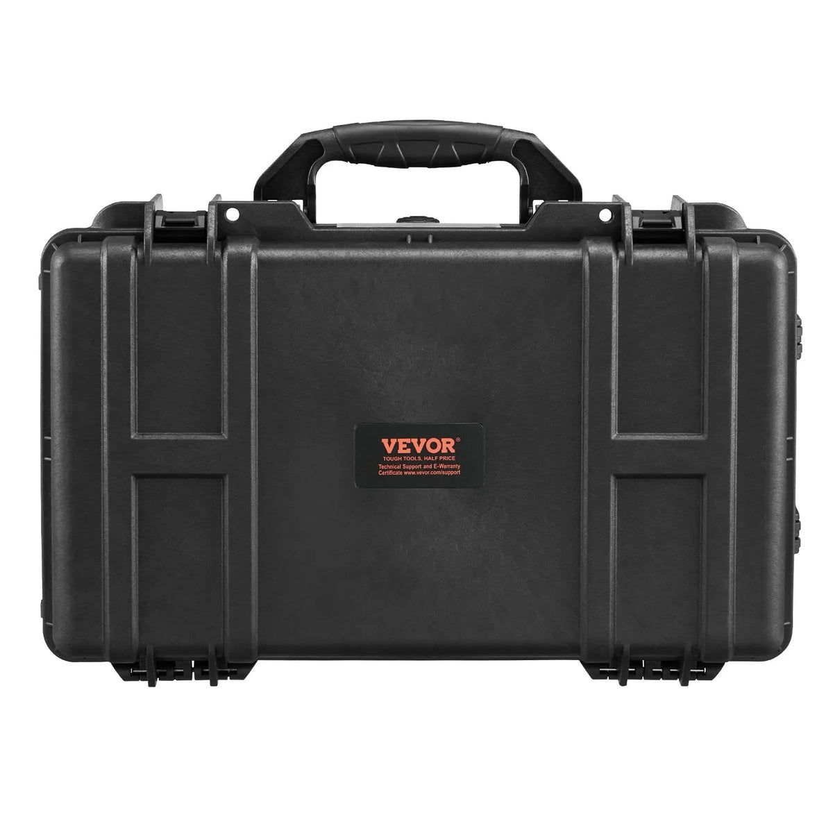 VEVOR ūdensizturīgs aizsargkoferis ar putu ieliktni, IP67 triecienizturīgs koferis ar riteņiem un izvelkamu rokturi, 64 x 51 x 25 cm aprīkojuma un kameru uzglabāšanai, melns - ZEMLETES.LV