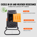 VEVOR Komposta Tvertne, 70 L, Kompakts Rotējošs Kamberis ar Slīdošām Durvīm un Tērauda Rāmī, BPA Brīvs Kompostētājs Dārzam, Virtuvei, Pagalmam, Āra Lietošanai