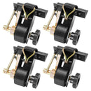 VEVOR trepju bagāžnieka sprūdrata siksnas, melns kvadrātcaurules stiprinājums, 38 mm platas un 2,25 m garas siksnas ar dubultiem J veida āķiem, maksimālā slodze 226,8 kg, pastiprināta kravas fiksācijas sprādze, komplekts 4 gab.