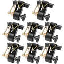 VEVOR sprūdrata stiprinājuma siksnas kāpņu bagāžniekam, stiprinājums kvadrātveida caurulei, 38 mm × 2,25 m, ar dubultajiem J veida āķiem, kravnesība 226,8 kg, lieljaudas kravas fiksācijas siksnas, melnas, 8 gab. komplekts