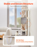 VEVOR 2-in-1 kaķu tornis ar pakaišu kastes slēptuvi un rotaļu zonu