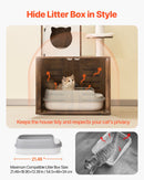 VEVOR liels 2-in-1 kaķu tornis un tualetes skapītis - iekštelpu kaķu rotaļu māja