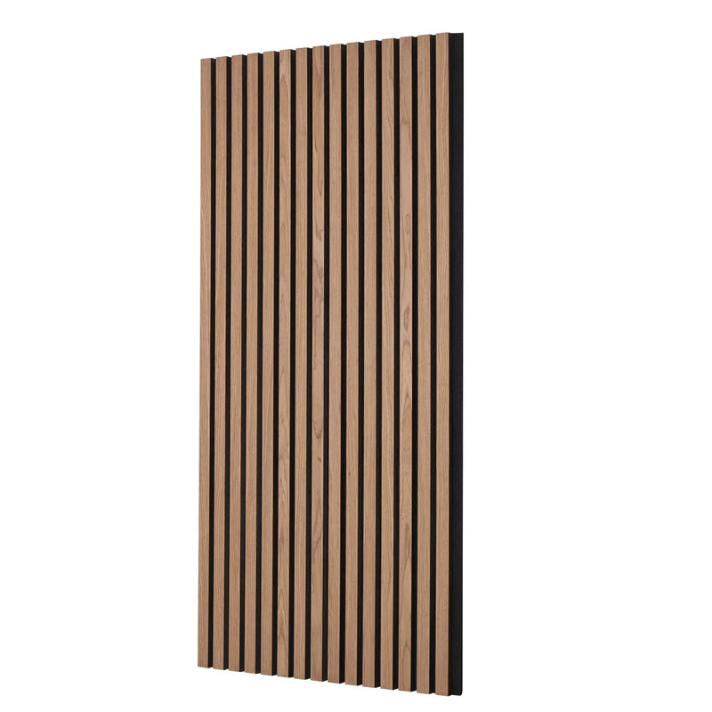 VEVOR koka līstu akustiskie paneļi, 600 × 1200 mm, MDF akcenta koka sienas paneļi modernam interjeram, mākslīgā koka sienas paneļi stilīgam dekoram un trokšņu samazināšanai, valrieksta krāsā