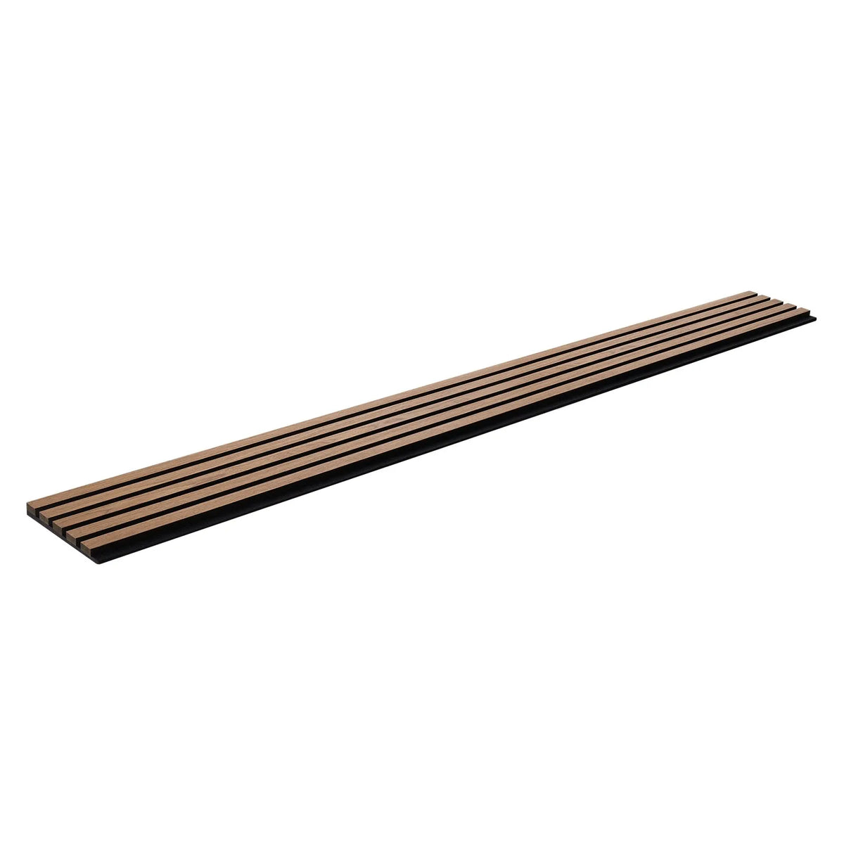 VEVOR Wood Slat Acoustic Panels, 200 × 2400 mm, MDF Accent Wood Wall Panels for Modern Interior, Artificial Wood Wall Panels for Stylish Décor and Noise Reduction, Walnut Colour