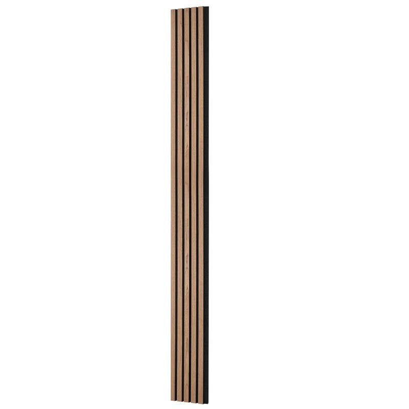 VEVOR koka līstu akustiskie paneļi, 200 × 2400 mm, MDF akcenta koka sienas paneļi modernam interjeram, mākslīgā koka sienas paneļi stilīgam dekoram un trokšņu samazināšanai, valrieksta krāsā