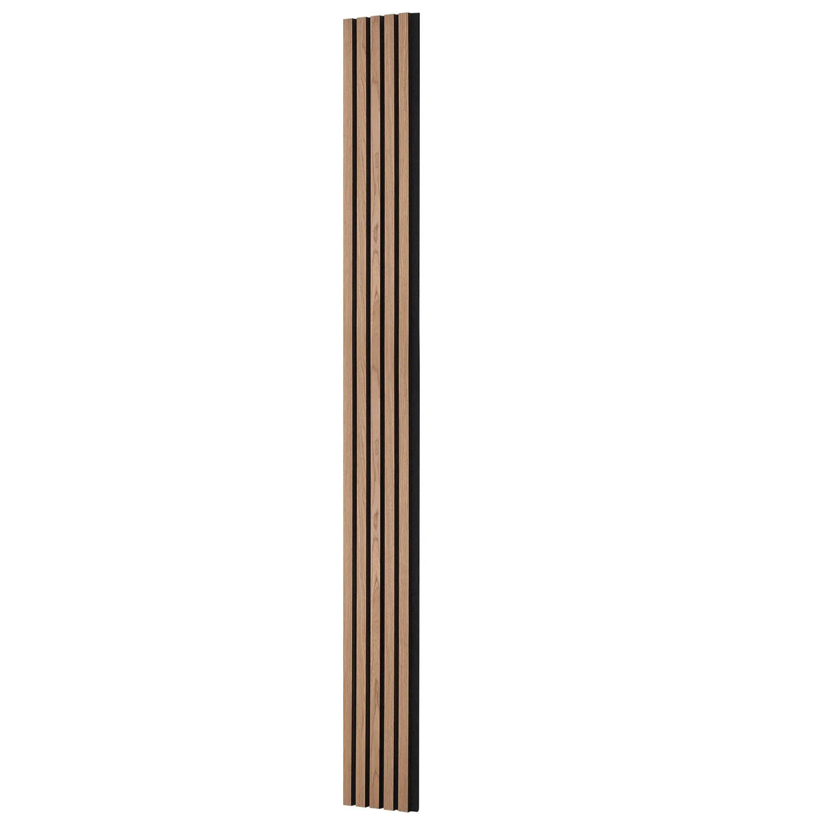 VEVOR Wood Slat Acoustic Panels, 200 × 2400 mm, MDF Accent Wood Wall Panels for Modern Interior, Artificial Wood Wall Panels for Stylish Décor and Noise Reduction, Walnut Colour