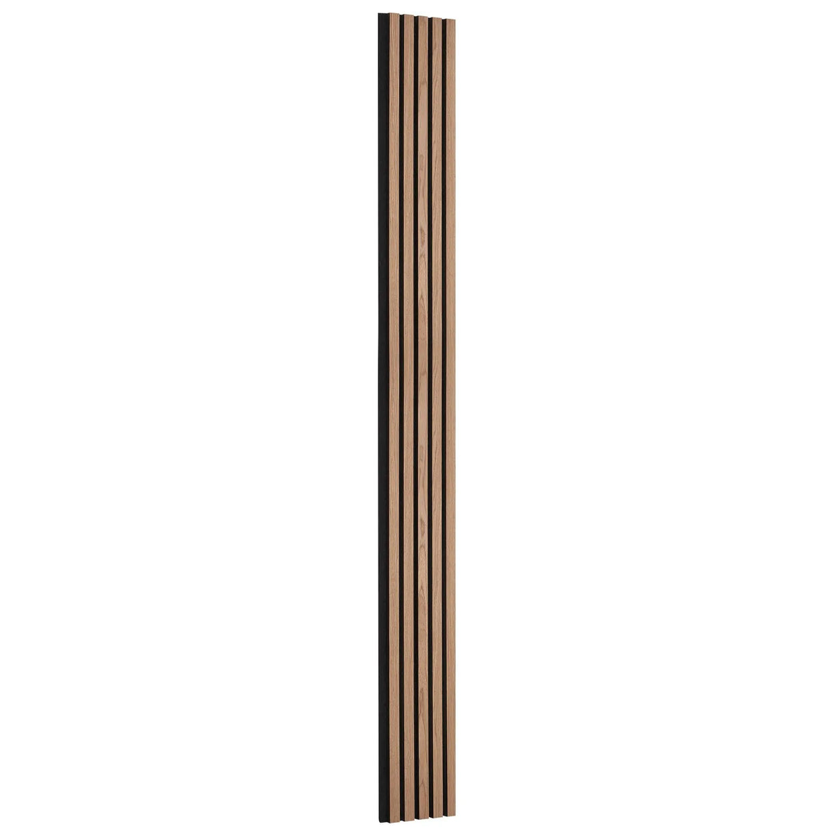 VEVOR Wood Slat Acoustic Panels, 200 × 2400 mm, MDF Accent Wood Wall Panels for Modern Interior, Artificial Wood Wall Panels for Stylish Décor and Noise Reduction, Walnut Colour