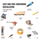 VEVOR koka līstu akustiskie paneļi, 200 × 2400 mm, MDF akcenta koka sienas paneļi modernam interjeram, mākslīgā koka sienas paneļi stilīgam dekoram un trokšņu samazināšanai, valrieksta krāsā