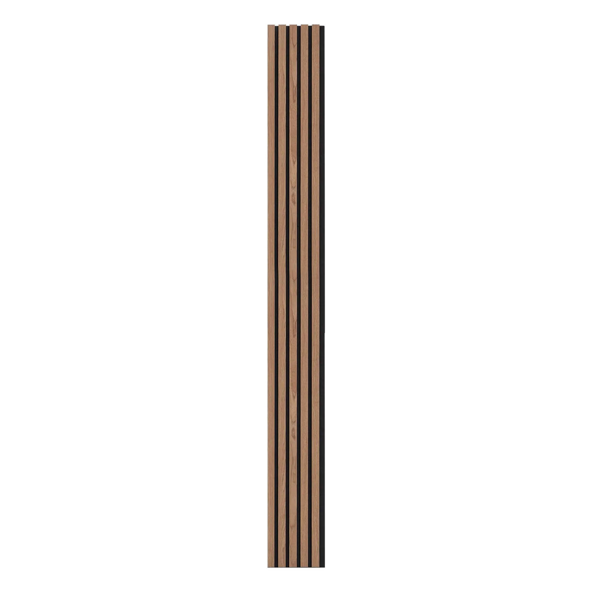 VEVOR Wood Slat Acoustic Panels, 200 × 2400 mm, MDF Accent Wood Wall Panels for Modern Interior, Artificial Wood Wall Panels for Stylish Décor and Noise Reduction, Walnut Colour