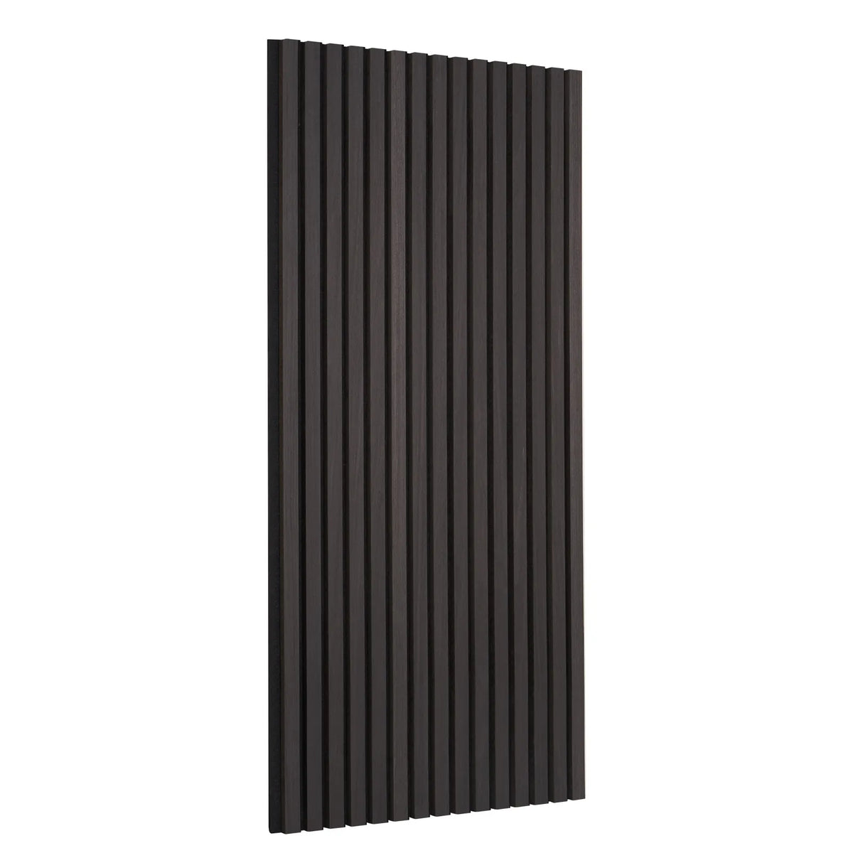 VEVOR koka līstu akustiskie paneļi, 600 × 1200 мм, MDF akcenta koka sienas paneļi modernam interjera dekoram, mākslīgā koka sienas paneļi trokšņu samazināšanai, melnā ozola krāsā