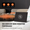 VEVOR koka līstu akustiskie paneļi, 600 × 1200 mm, MDF akcenta koka sienas paneļi modernam interjera dekoram, mākslīgā koka sienas paneļi trokšņu samazināšanai, melnā ozola krāsā