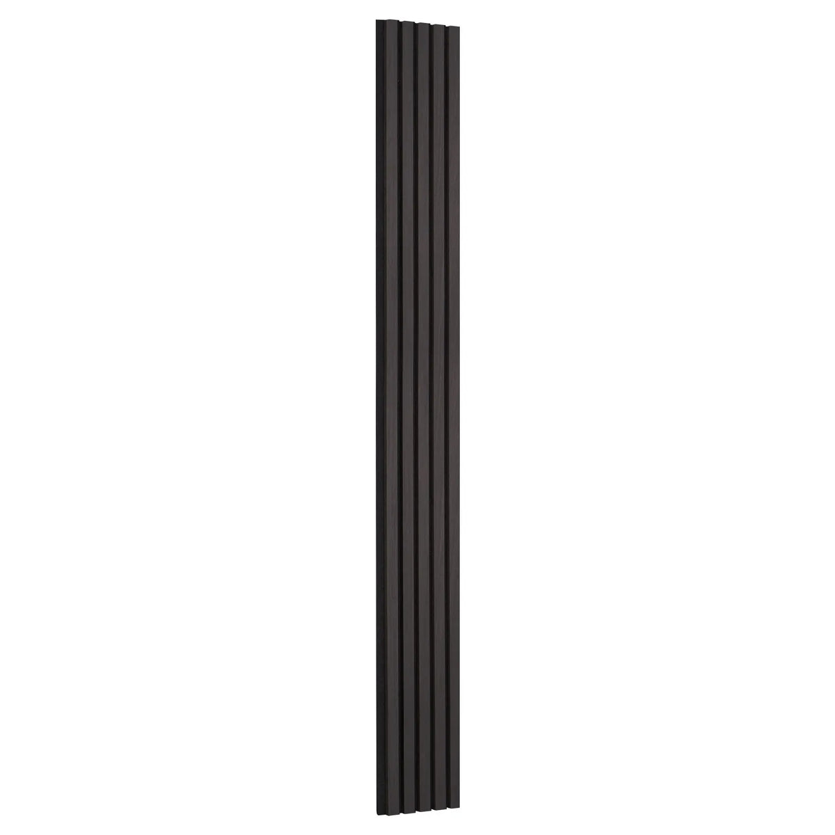 VEVOR Wood Slat Acoustic Panels, 200 × 2400 mm, MDF Accent Wall Panels for Modern Interior Design, Artificial Wood Wall Panels for Noise Reduction, Black Oak Colour