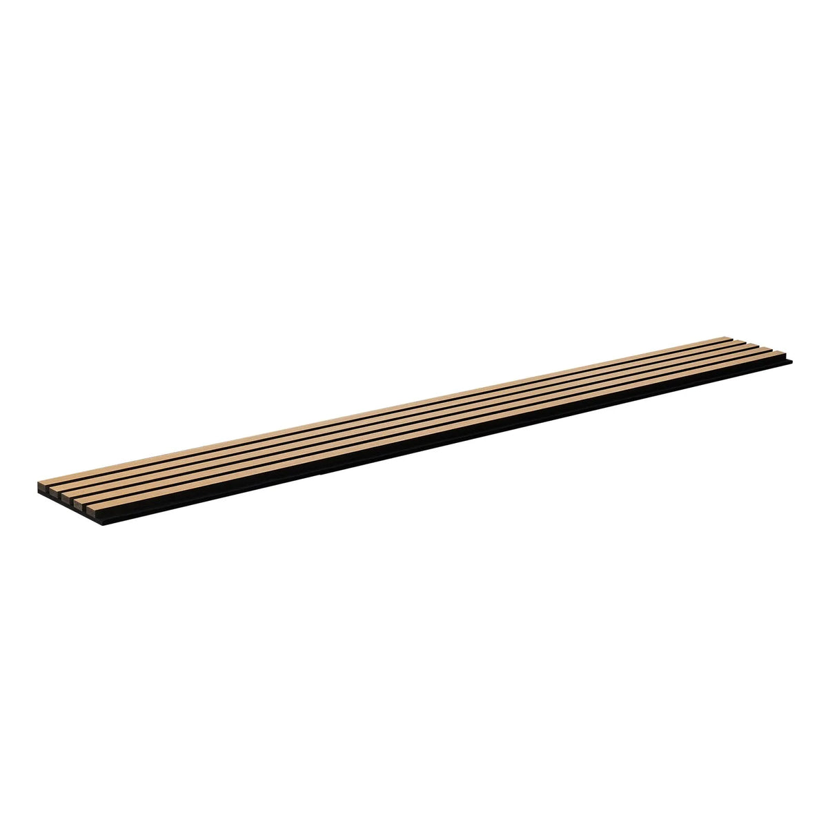 VEVOR Wood Slat Acoustic Panels, 200 × 2400 mm, MDF Accent Wall Panels for Modern Interior Design, Artificial Wood Wall Panels for Noise Reduction, Light Oak Colour