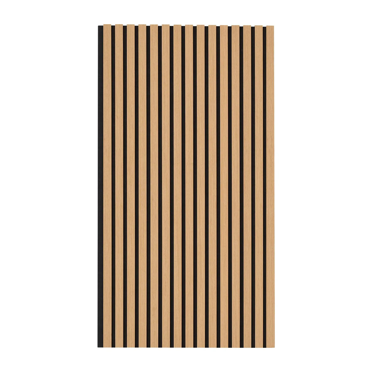VEVOR koka līstu akustiskie paneļi, 60 × 120 cm, MDF sienas dekors trokšņu samazināšanai, gaišs ozols