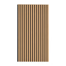 VEVOR koka līstu akustiskie paneļi, 60 × 120 cm, MDF sienas dekors trokšņu samazināšanai, gaišs ozols