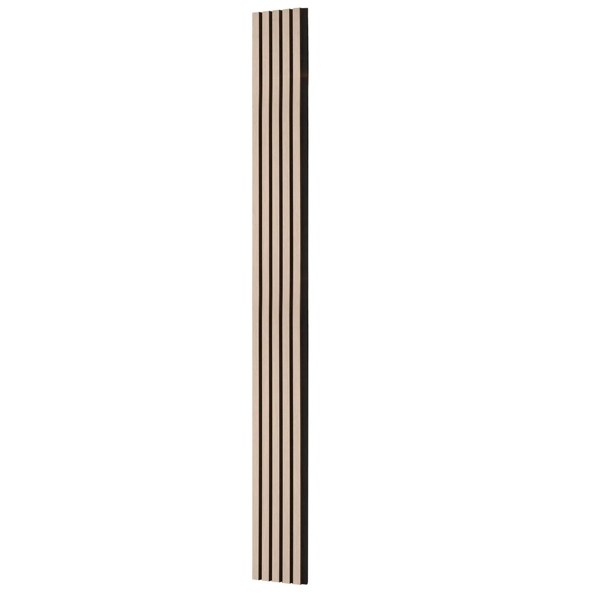 VEVOR Wood Slat Acoustic Panels, 200 × 2400 mm, MDF Accent Wood Wall Panels for Modern Interior Décor, Artificial Wood Wall Panels for Noise Reduction, Silver Oak Colour