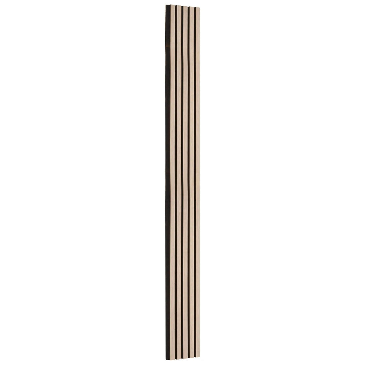 VEVOR Wood Slat Acoustic Panels, 200 × 2400 mm, MDF Accent Wood Wall Panels for Modern Interior Décor, Artificial Wood Wall Panels for Noise Reduction, Silver Oak Colour