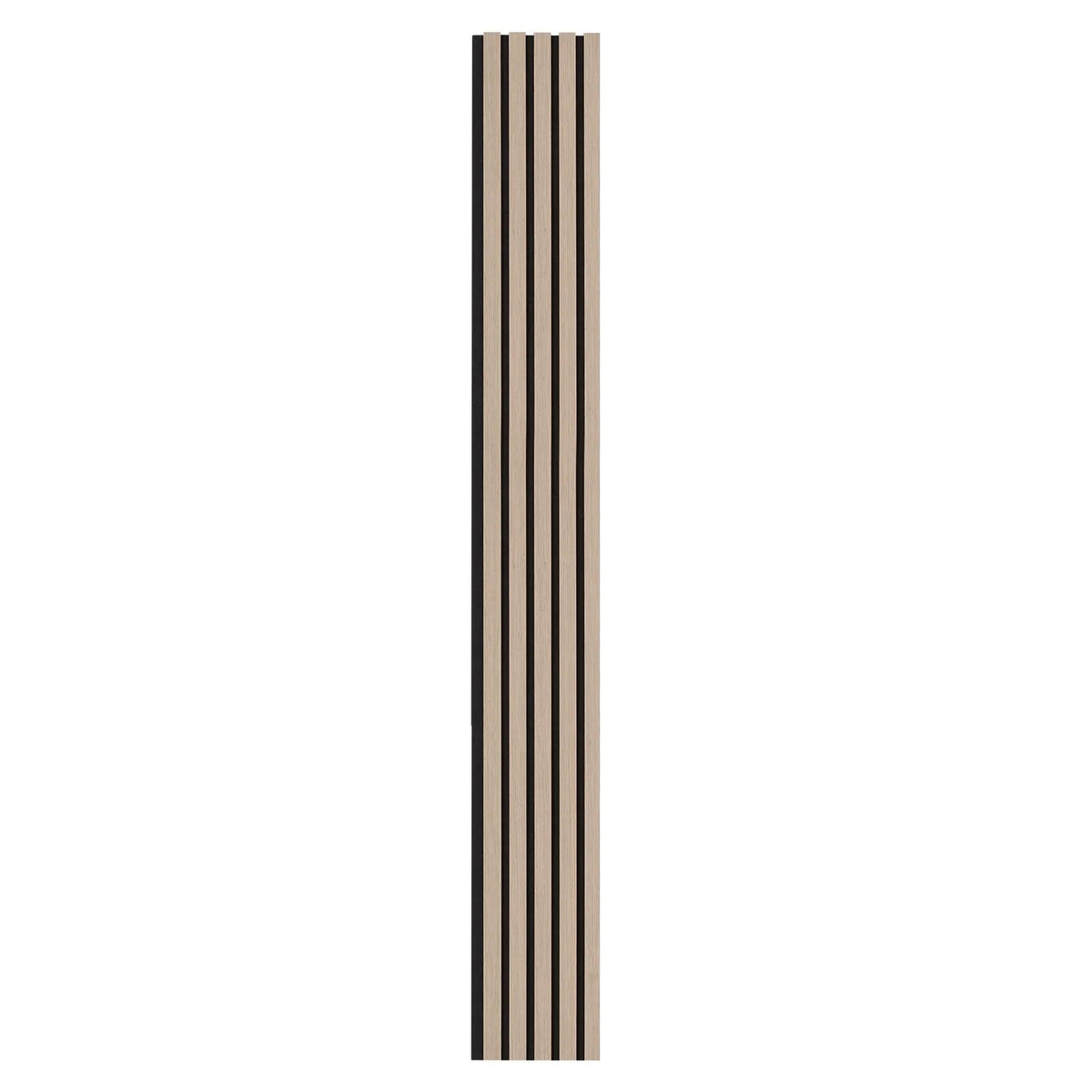 VEVOR Wood Slat Acoustic Panels, 200 × 2400 mm, MDF Accent Wood Wall Panels for Modern Interior Décor, Artificial Wood Wall Panels for Noise Reduction, Silver Oak Colour