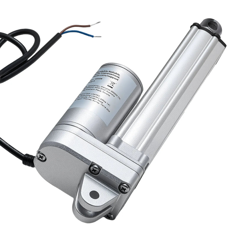 VEVOR lineārais aktuators 12 V 10,2 cm IP65 ūdensizturīgs 3000 N 5 mm/s lineārās kustības aktuators ar montāžas kronšteiniem saules paneļu izsekošanas sistēmām industriālajām iekārtām un durvju atvērējiem