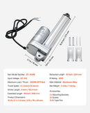 VEVOR 12 V lineārais aktuators 15,2 cm IP65 ūdensizturīgs lineārais aktuators 3000 N 5 mm/s ar montāžas kronšteiniem saules izsekošanas sistēmām industriālajām iekārtām un durvju atvērējiem