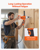 VEVOR urbjmaisītājs, 12,7 mm vadu elektriskais urbjmaisītāja komplekts, 0–850 apgr./min, 3,2 A maisīšanas urbjmašīna, maisīšanas iekārta ar D veida rokturi urbšanai un maisīšanai, rokas cementa maisītājs barībai, krāsai un cementam