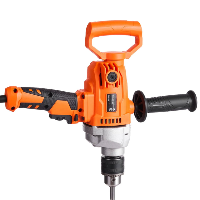 VEVOR urbjmaisītājs, 15,89 mm vadu elektriskais urbjmaisītāja komplekts, 0–850 apgr./min, 3,2 A maisīšanas urbjmašīna, maisīšanas iekārta ar D veida rokturi urbšanai un maisīšanai, rokas cementa maisītājs barībai, krāsai un cementam