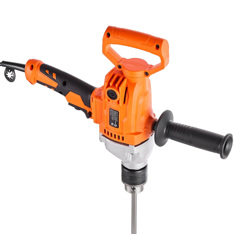 VEVOR urbjmaisītājs, 15,89 mm vadu elektriskais urbjmaisītāja komplekts, 0–850 apgr./min, 3,2 A maisīšanas urbjmašīna, maisīšanas iekārta ar D veida rokturi urbšanai un maisīšanai, rokas cementa maisītājs barībai, krāsai un cementam