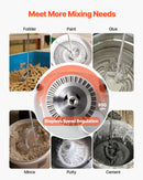 VEVOR urbjmaisītājs, 15,89 mm vadu elektriskais urbjmaisītāja komplekts, 0–850 apgr./min, 3,2 A maisīšanas urbjmašīna, maisīšanas iekārta ar D veida rokturi urbšanai un maisīšanai, rokas cementa maisītājs barībai, krāsai un cementam