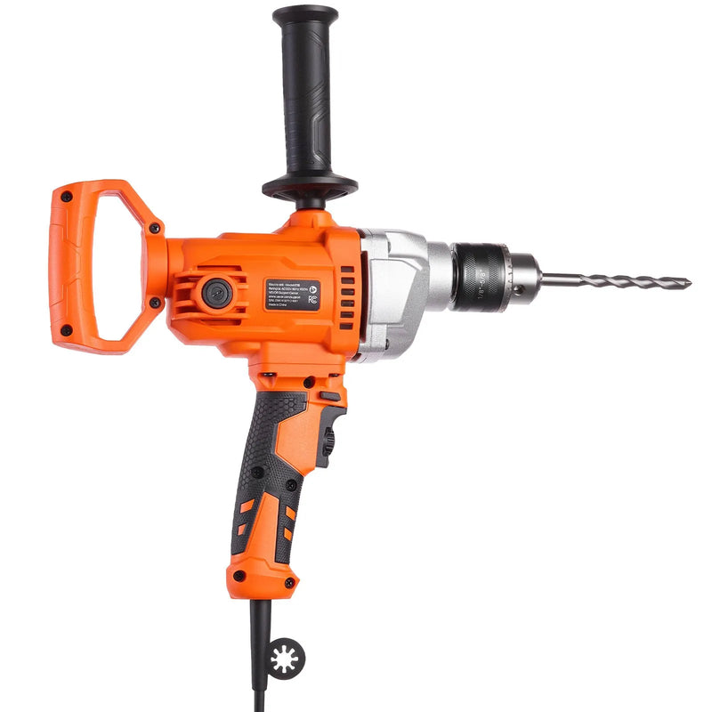 VEVOR urbjmaisītājs, 15,89 mm vadu elektriskais urbjmaisītāja komplekts, 0–850 apgr./min, 3,2 A maisīšanas urbjmašīna, maisīšanas iekārta ar D veida rokturi urbšanai un maisīšanai, rokas cementa maisītājs barībai, krāsai un cementam