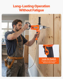 VEVOR urbjmaisītājs, 15,89 mm vadu elektriskais urbjmaisītāja komplekts, 0–750 apgr./min, 3 A maisīšanas urbjmašīna, maisīšanas iekārta ar D veida rokturi urbšanai un maisīšanai, rokas cementa maisītājs barībai, krāsai un cementam