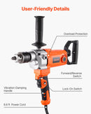 VEVOR urbjmaisītājs, 15,89 mm vadu elektriskais urbjmaisītāja komplekts, 0–750 apgr./min, 3 A maisīšanas urbjmašīna, maisīšanas iekārta ar D veida rokturi urbšanai un maisīšanai, rokas cementa maisītājs barībai, krāsai un cementam