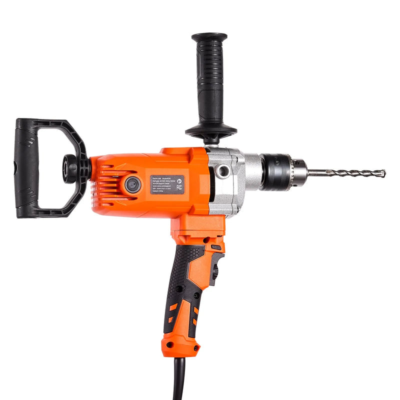 VEVOR urbjmaisītājs, 15,89 mm vadu elektriskais urbjmaisītāja komplekts, 0–750 apgr./min, 3 A maisīšanas urbjmašīna, maisīšanas iekārta ar D veida rokturi urbšanai un maisīšanai, rokas cementa maisītājs barībai, krāsai un cementam