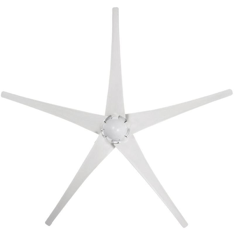 VEVOR 500W vēja turbīna, 12V DC, ar 5 asmeņiem, paredzēta dārza un ielas apgaismojumam, ar lādētāja kontrolieri