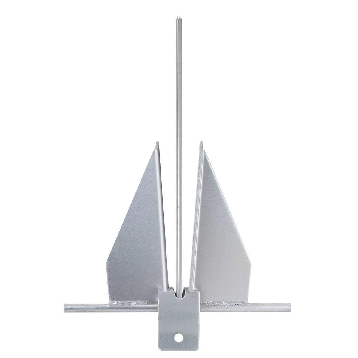 Fluke-type anchor kit, 5.9 kg hot-dip galvanised steel Fluke anchor with 2.4 m chain, 30.8 m rope and two 10 mm shackles, boat anchor for small boats up to 9 m long, suitable for seas, rivers and coastal areas