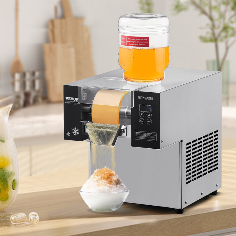 Коммерческая машина VEVOR sniegpārsluledus, 80 кг/24 ч, нержавеющая сталь, нержавеющая сталь, пагатавошанай