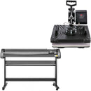 VEVOR 5-in-1 Termoprese 30x38 cm + 135 cm Vinila Griešanas Ploteris un Grafiskais Printeris